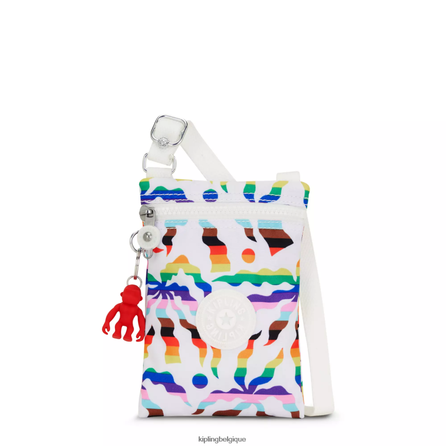 mini-sacs | Kipling afia litemini sac à bandoulière imprimé palmier arc-en-ciel unisexe ZJH42P36