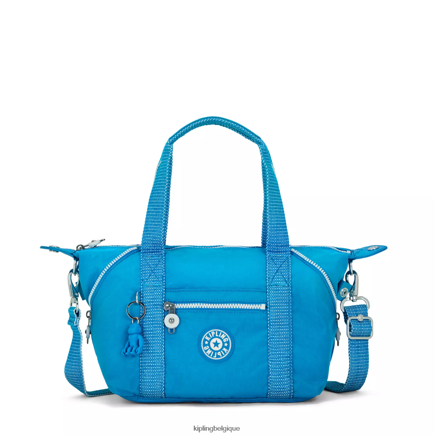 sacs à bandoulière | Kipling mini sac à bandoulière art bleu impatient unisexe ZJH42P40